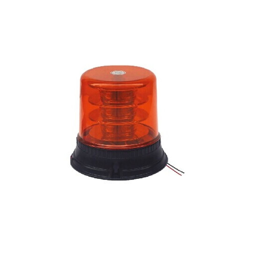 ORANJE zwaailicht - 12V/24V - 36 LED SMD - E-keurmerk - R65 / R10 - Vaste aansluiting met stroomkabel ORANJE zwaailicht - 12V/24V - 36 LED SMD - E-keurmerk - R65 / R10 - Vaste aansluiting met stroomkabel